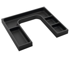 Sapho Lindo "u" Organizér 372x36x323mm, Plast, Antracit