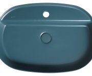 Isvea Infinity Oval Keramické Umyvadlo Na Desku, 60x40cm, Zelená Petrol