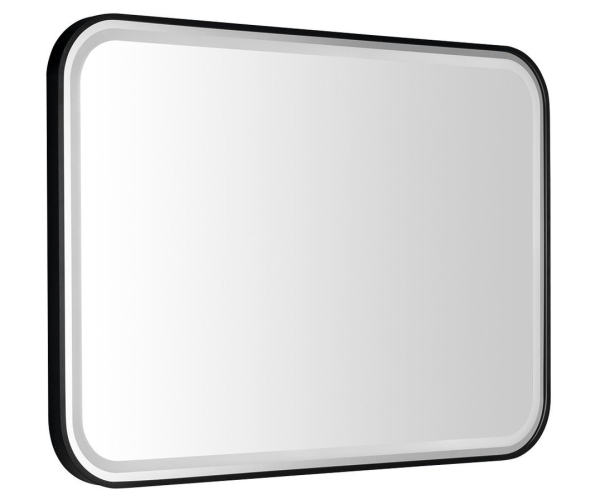 Sapho Cetis Zrcadlo S Led Osvětlením 100x70cm, černá Mat