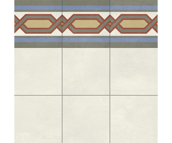 Retro dlažba Aparici Altea Puerto Frieze Natural 59,2x59,2 Rett.