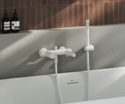Vanová nástěnná baterie Revers RV 022 - RV 022.10WHM Vanová nástěnná baterie bez setu, bílá matná X070714