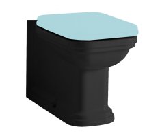 Kerasan Waldorf Wc Kombi Mísa 40x68cm, Spodní/zadní Odpad, černá Mat