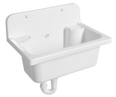 Aqualine Závěsná Výlevka 55x37cm, Plast, Bílá