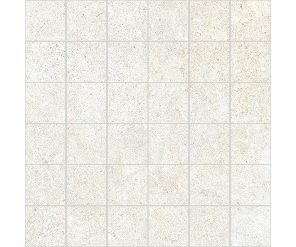 Mozaika jako kámen Impronta Limestone White Mosaico 30x30 Matt. - bílá