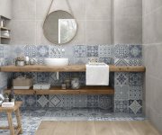 Retro dlažba Deceram PAM Sloane Cement decor MIX 22,3x22,3 (skladem)