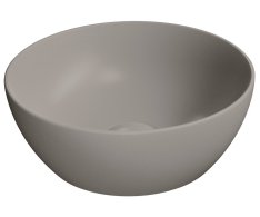 Gsi Pura Keramické Umyvadlo Na Desku, Průměr 32cm, Tortora Mat