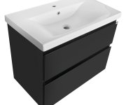 Aqualine Altair Umyvadlová Skříňka 77,5x60x45cm, černá Mat