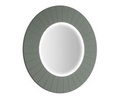 Sapho Lumiro Strip Kulaté Zrcadlo S Led Osvětlením V Rámu ø 75cm, Verde