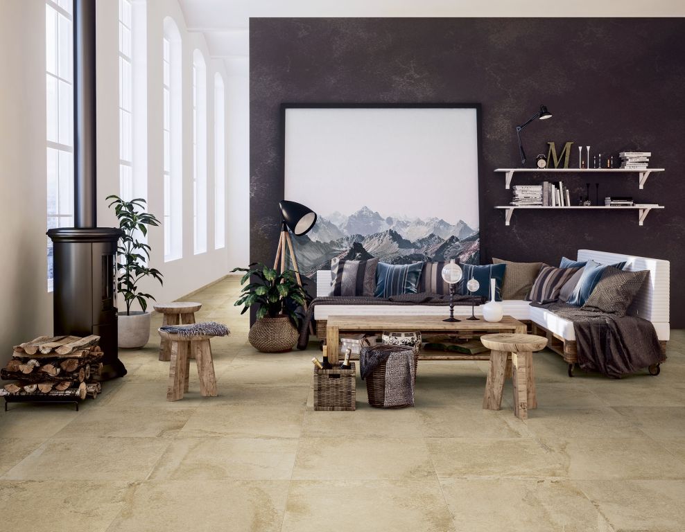Realizace Dlažba ELIOS BAVARIA STONE 60x60 vhodná do moderní domácnosti