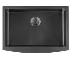 Sapho American Polozápustný Nerezový Dřez 70x50cm, Gun Metal