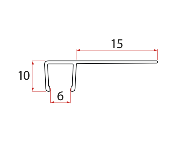 Gelco Set Svislých Těsnění Pro Sklo 6/6mm, 2000mm (2ks)