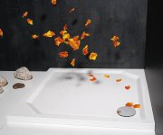 Gelco Aneta90 Sprchová Vanička Z Litého Mramoru, čtverec 90x90cm, Bílá