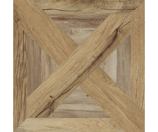 Dlažba jako dřevo Flaviker Nordik Wood Palace Beige/Gold 60x60 RT - hnědá