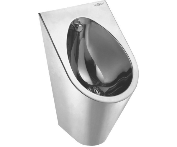 Nofer Urinál Se Zakrytým Přívodem Vody 360x600x395 Mm, Nerez Mat