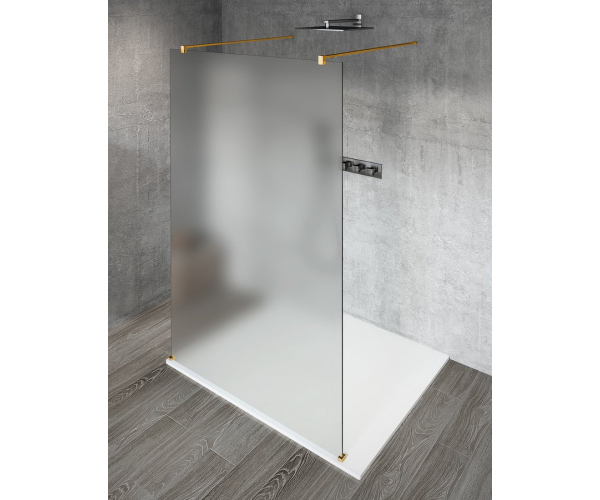 Gelco Vario Gold Matt Jednodílná Sprchová Zástěna Do Prostoru, Matné Sklo, 800 Mm