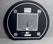Sapho Dara Cut Zrcadlo S Led Podsvícením 20w, ø 100x90cm, Topná Fólie