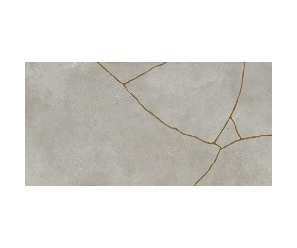 Dlažba jako beton Fioranese Kintsugi Fog HIBI 60,4x120,8 Nat. Rett. - šedá