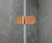 Polysan Globe Copper Matt čtvrtkruhový Sprchový Kout 1000x900mm, čiré Sklo, Pravé