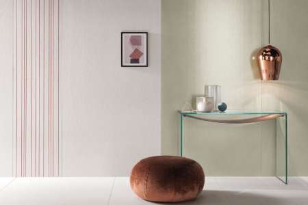 Netradiční obklady Gigacer LCS Pointillé Vert Anglais Pale inspirované odkazem architekta Le Corbusier
