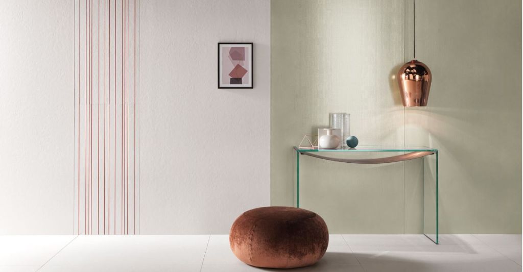 Realizace Netradiční obklady Gigacer LCS Pointillé Vert Anglais Pale inspirované odkazem architekta Le Corbusier