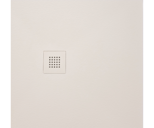 Gelco Mitia Sprchová Vanička Z Litého Mramoru, čtverec 90x90cm, Světle šedá
