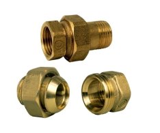 Radiátorové šroubení Kuželové (mosaz) Konus - Přímé - 3/8"