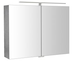 Sapho Riwa Galerka S Led Osvětlením, 81x70x17cm, Dub Stříbrný
