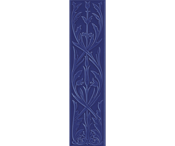 Retro dekor Grazia Epoque Ermitage Cobalt Craquele 20x80 - modrá