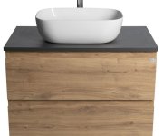 Aqualine Altair Skříňka S Deskou 78,5 Cm, Dub Emporio/antracit Břidlice