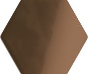 Mozaika Appiani Eden Mogano 30x30 Hexagon Luc. - hnědá