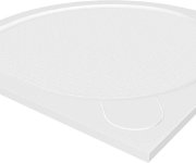Gelco Arca Sprchová Vanička Z Litého Mramoru, čtvrtkruh 90x90cm, R550, Bílá
