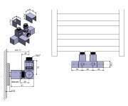 Sapho Cube Twin Připojovací Sada Ventilů Pro Středové Připojení, Chrom