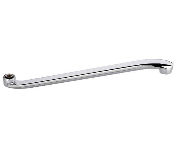 Aqualine Výtokové Ramínko K baterii, 320mm, Ploché Zvýšené, Chrom