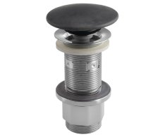 Sapho Umyvadlová Výpust 5/4“, Click-clack, Betonová Zátka, 10-80mm, Antracit Mat