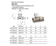 Termostatický Ventil Luxor S Přednastavením, Rd 201 - Přímý - 3/4" DC12222700