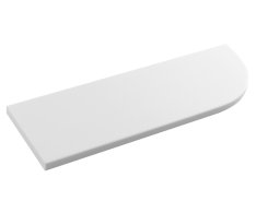 Sapho Abeline Rohová Polička Rockstone 300x100mm, Excentrická, Bílá Mat