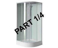 Aqualine Aigo Vanička 900x900 Mm, Příslušenství, Sifon, Držák Sprchy A Sprcha, část 1/4