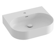 Umyvadlo Ceramic Slim Wall O, nástěnné - Umyvadlo Ceramic Slim Wall O 55 N, s otvorem pro baterii, s přepadem, bílá matná XJX0E155003