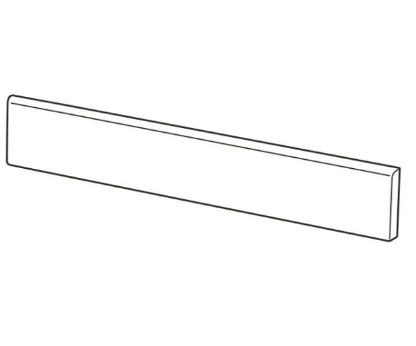 Sokl Codicer Basic Cotton 8x25 rodapie, battiscopa(sokl) - bílá