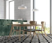 Obklad jako beton Estudio Borriana Green 7,5x30 - zelená