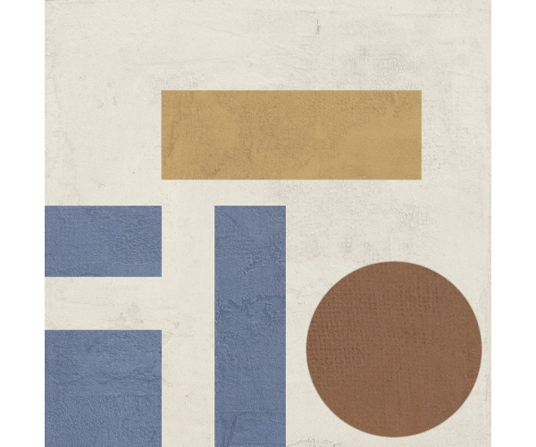 Vzorovaná dlažba Del Conca Faetano Terre Garzate Geometrie Gesso 20x20 Matt.