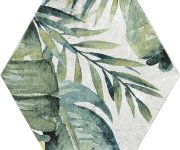 Květinová dlažba Colorker Amazonia ZYX Tropic Decoro Emerald 32x36,8 Hex MIX