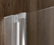 Polysan Rioni Vanová Zástěna S Pneumatickým Zdvihem, š. 710mm, Stříbrná, čiré Sklo