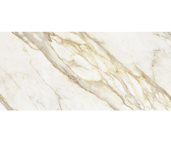 Dlažba jako mramor Impronta Marmi di Impronta Calacatta Oro 120x280 Lapp. Rett. (navazující design) - bílá