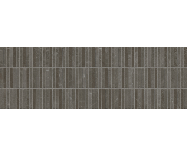 Dekor jako kámen Azuvi Monreale Tessere Bronze 30x90 Mat. Rett. - antracitová