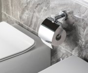Sapho X-round Držák Toaletního Papíru S Krytem, Chrom