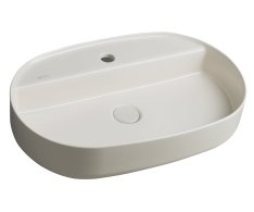 Isvea Infinity Oval Keramické Umyvadlo Na Desku, 60x40cm, Ivory