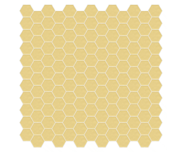 Mozaika Appiani Eden Paglierino 30x30 Hexagon Matt. - žlutá