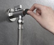 Aqualine Rohový Kulový Ventil 1/2"x3/8", S Filtrem, Pár, Chrom