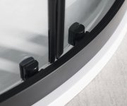 Gelco Sigma Simply Black čtvrtkruhová Sprchová Zástěna 1200x900 Mm, R550, L/r, čiré Sklo